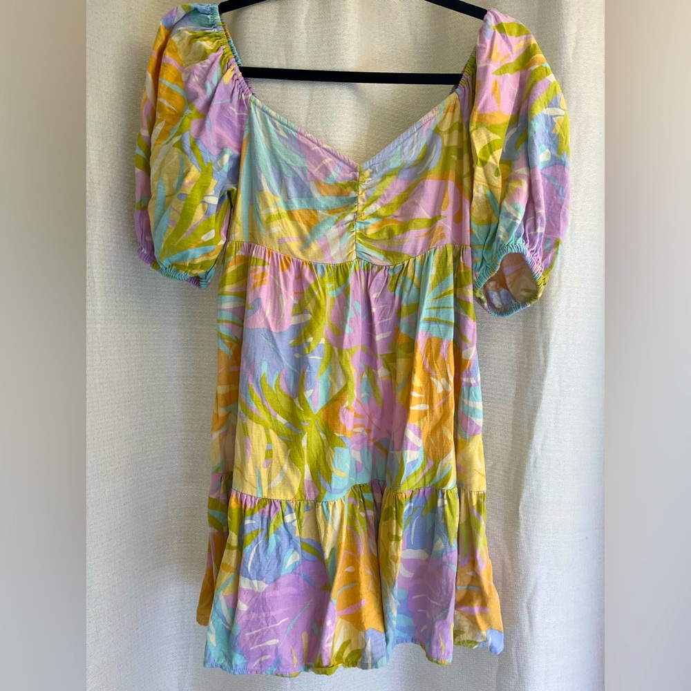 Summer floral tropical babydoll style